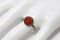10mm Rose Cut Carnelian 925 Antique Sterling Silver Ring by Salish Sea Inspirations product 2